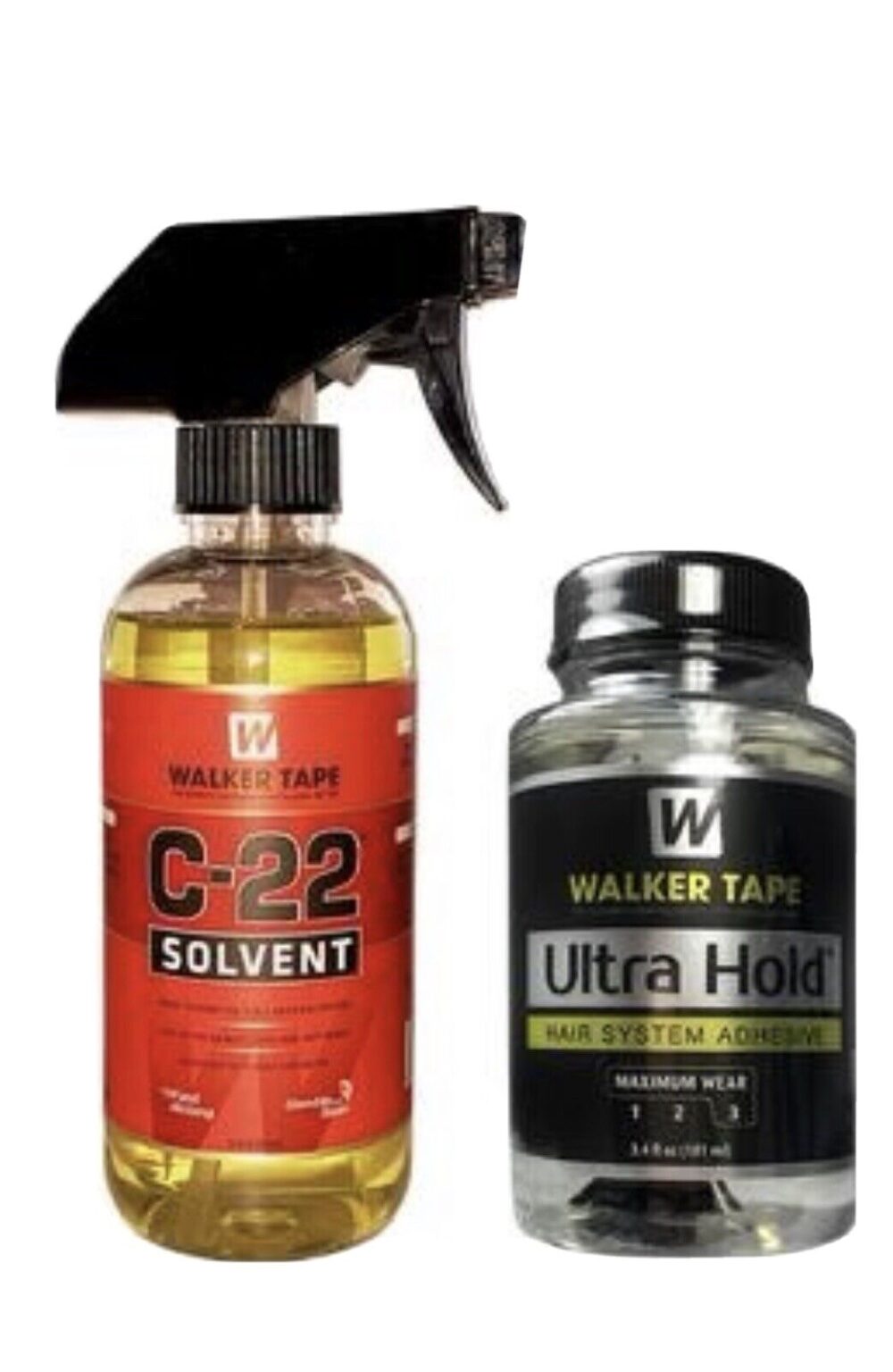 Walker Tape C.22 Solvent Wig Adhesive Remover 12oz+3.4oz Ultra Hold Hair System - Image 3