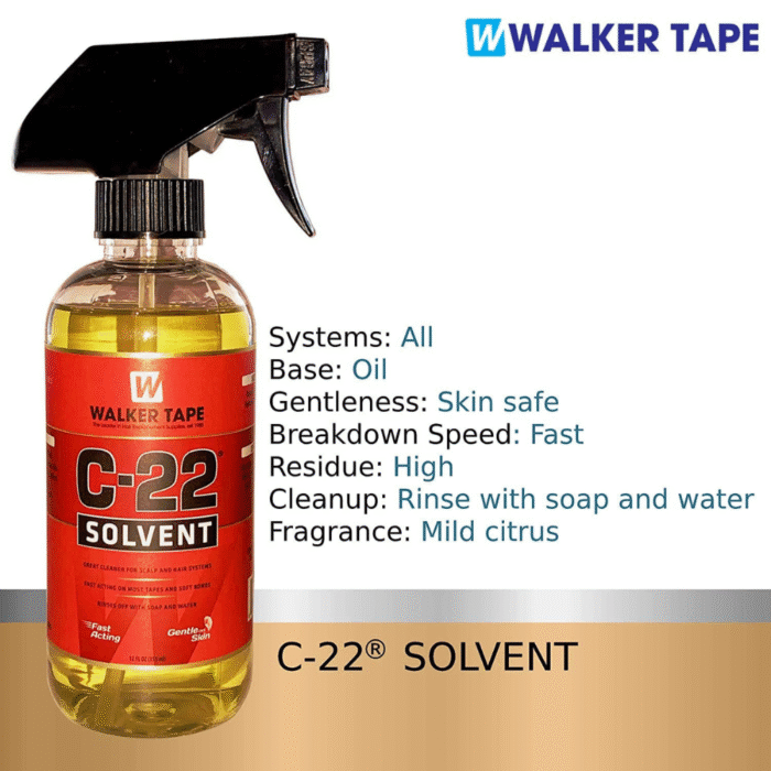 Walker Tape C.22 Solvent Wig Adhesive Remover 12oz+3.4oz Ultra Hold Hair System - Image 2