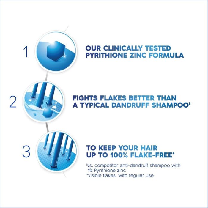 Head & Shoulders Smooth & Silky 2-in-1 Shampoo & Conditioner 450ml - Anti-Dandruff & Frizz Control - Image 3