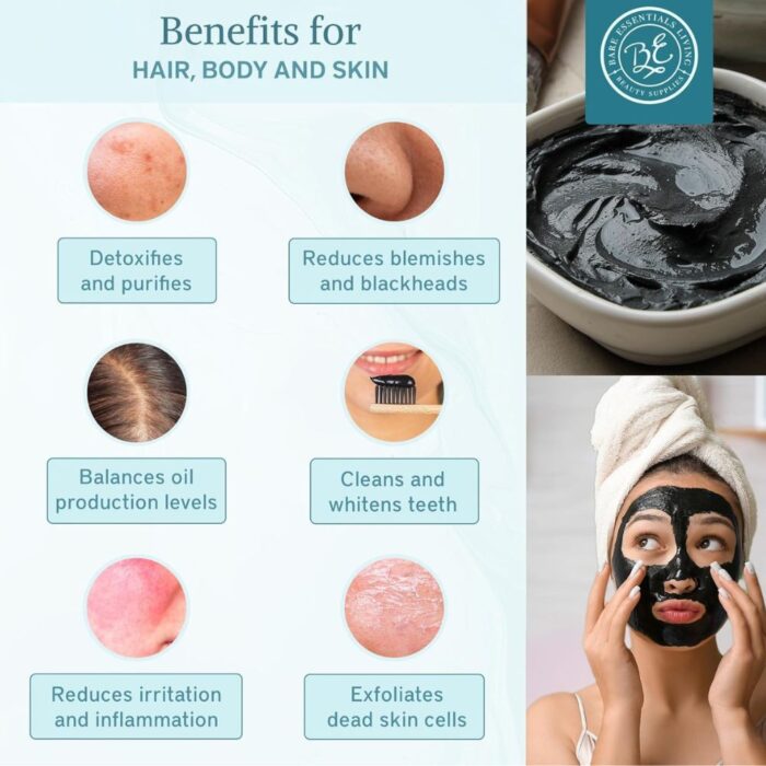 Beauty Formulas Clay Mask with Activated Charcoal 100ml - Image 4