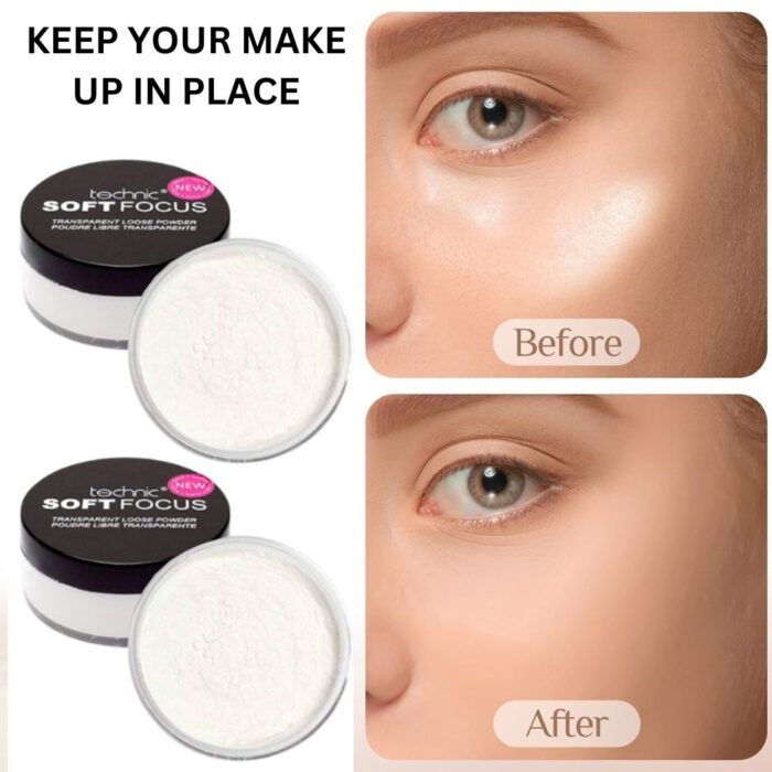 Technic Soft Focus Transparent Loose Finishing Face Powder Setting Fixing Makeup - Image 5