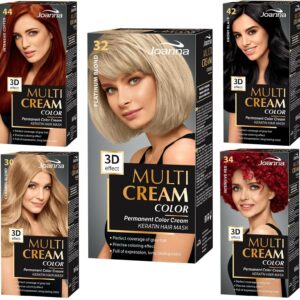 Joanna Multi Cream Permanent Color Cream Hair Dye Colour Cover Gray Hair 19Shade