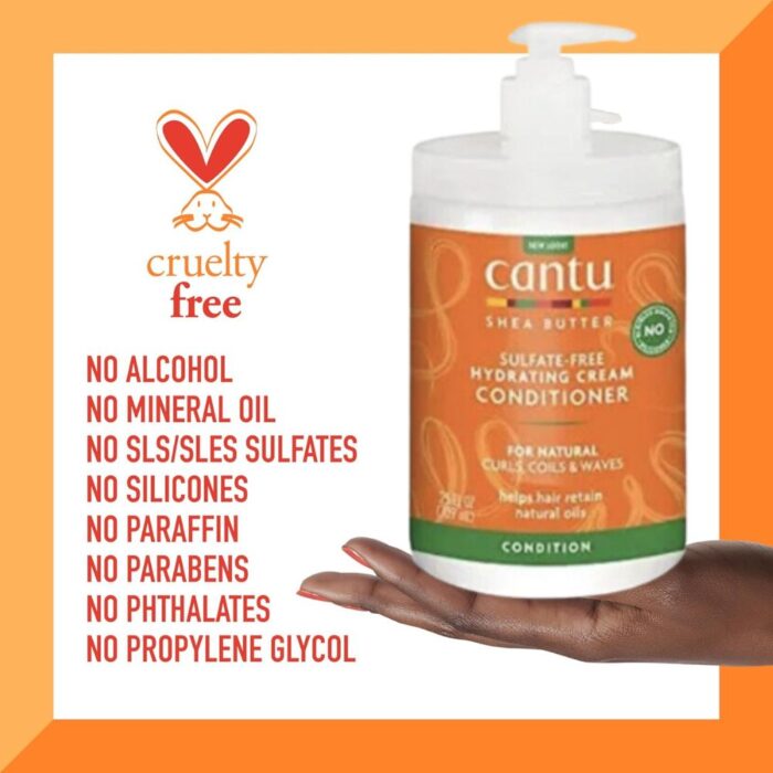Cantu Shea Butter Sulfate Free Hydrating Cream Conditioner 710ml + Free Delivery - Image 8