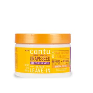 Cantu Grapeseed Strengthening Repair Leave-In Cream - 2x 340g - New