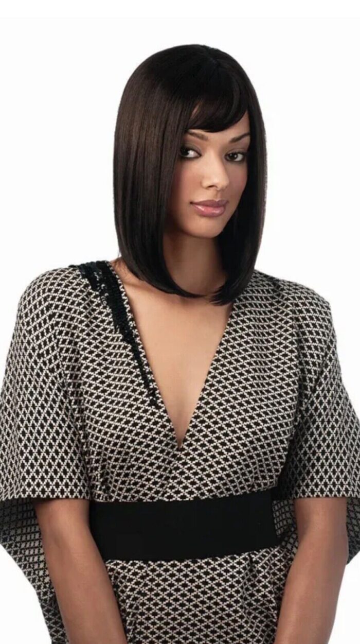 Sleek Synthetic Hair Wig Crystal With Free Wig Cap