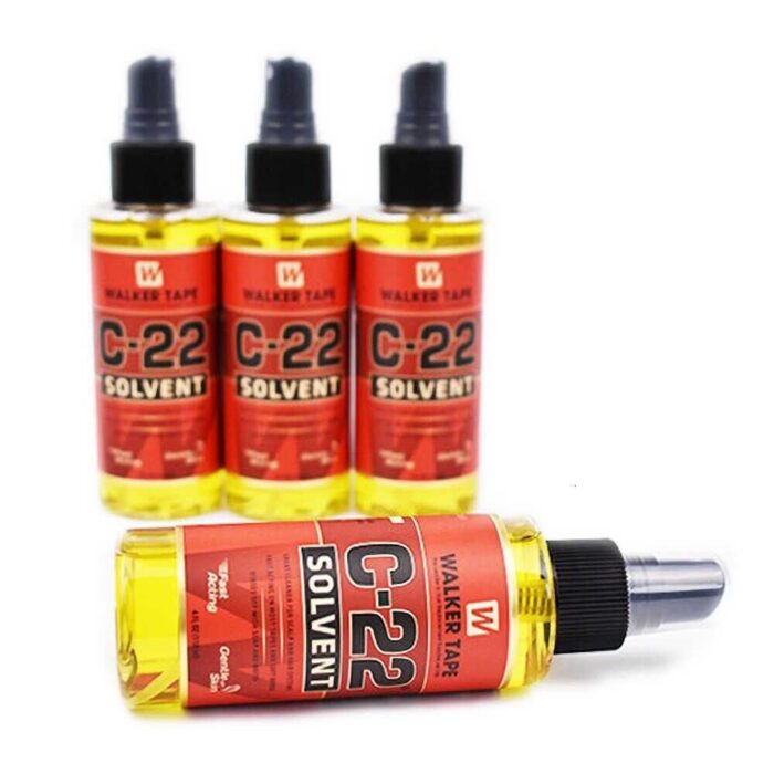 3x Walker Tape C-22 Solvent Wig Adhesive Remover 4fl Oz - Fast-Acting Citrus Solution for Hair Replacement Systems