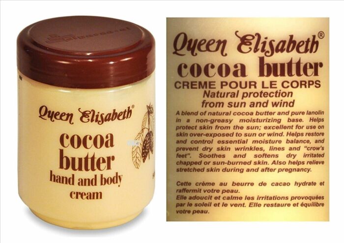 Queen Elisabeth Cocoa Butter Face + Body Creme – Soothes & Softens Skin