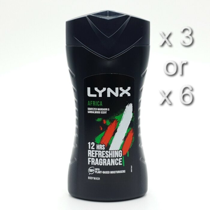Lynx Africa Shower Gel Body Wash 250ml