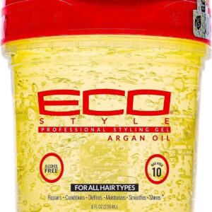 Eco Style Styling Gel Argan Oil Strong Hold Alcohol Free 8 Oz 236ml