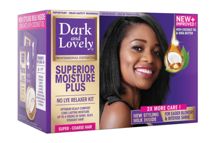 Dark and Lovely No-Lye Hair Relaxer Kit (Super) FOR Coarse Hair