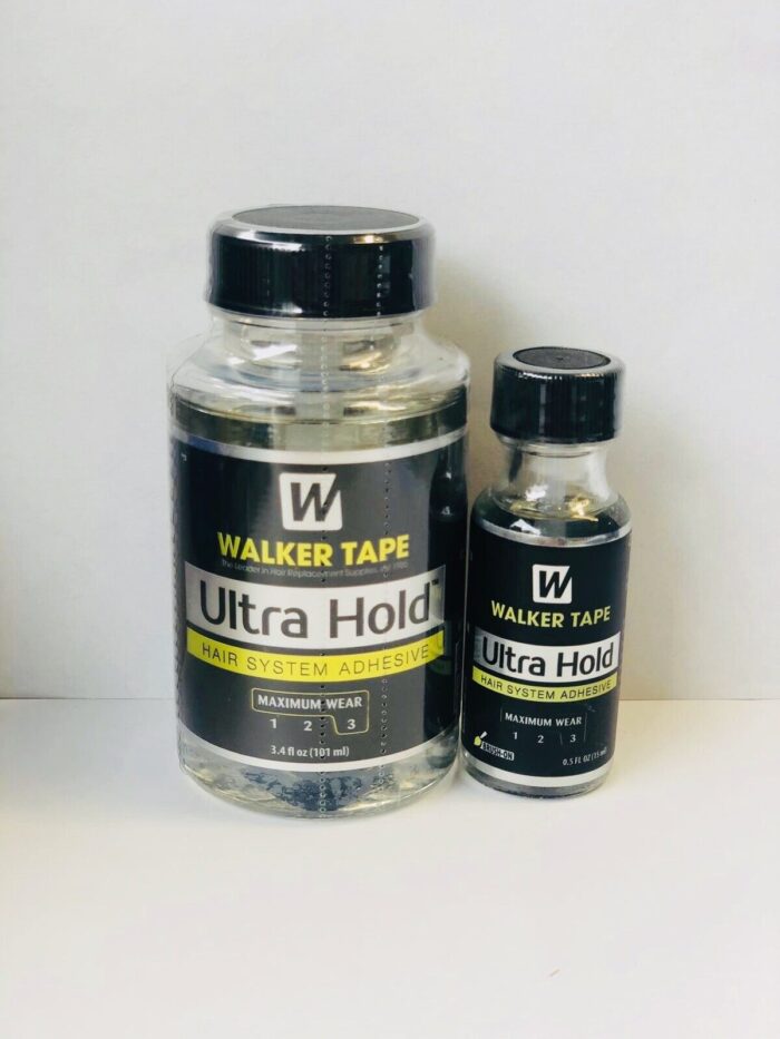 Walker Tape Ultra Hold Brush-on Liquid Adhesive,Clear,3.4 Ounces+Ultra Hold 0.5