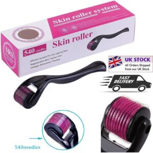 Derma roller 540 titanium micro needle skin roller hair