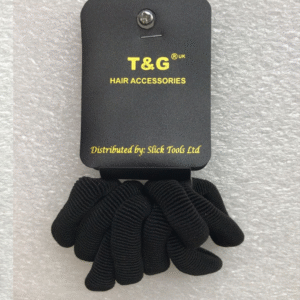 T&G UK Black Seamless Hair Ties / Bobbles (Multi-Pack)
