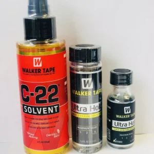Walker/lace Glue/TaupeGlue/Adhesive -0.5 oz+ C-22 Solvent +ultra Hold-1.4 Fl oz