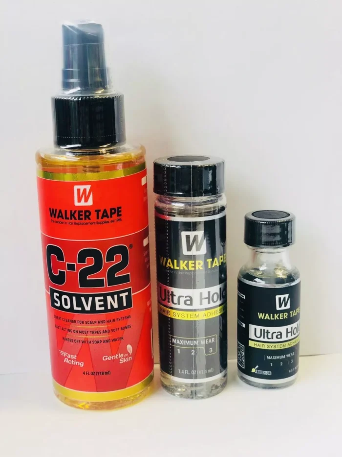 Walker/lace Glue/TaupeGlue/Adhesive -0.5 oz+ C-22 Solvent +ultra Hold-1.4 Fl oz