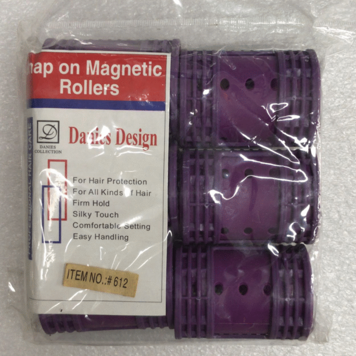 Danies Design Snap-On Magnetic Hair Rollers | Professional Hair Curlers for All Hair Types | Firm Hold, Easy Handling (Item #612 (6 Rollers) - Image 2