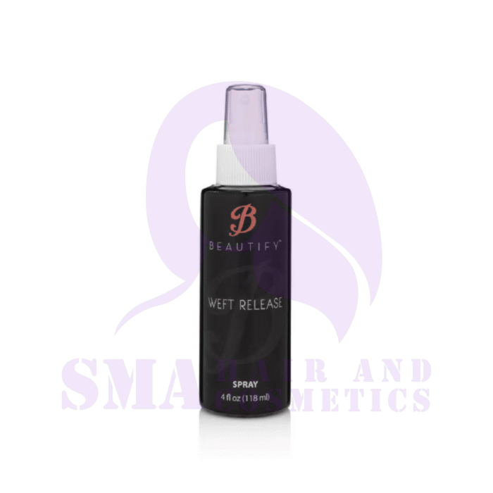Beautify Weft Release Spray – 4 fl oz - Easy, Gentle Extension Adhesive Remover for Weaves, Wigs & Tape-Ins