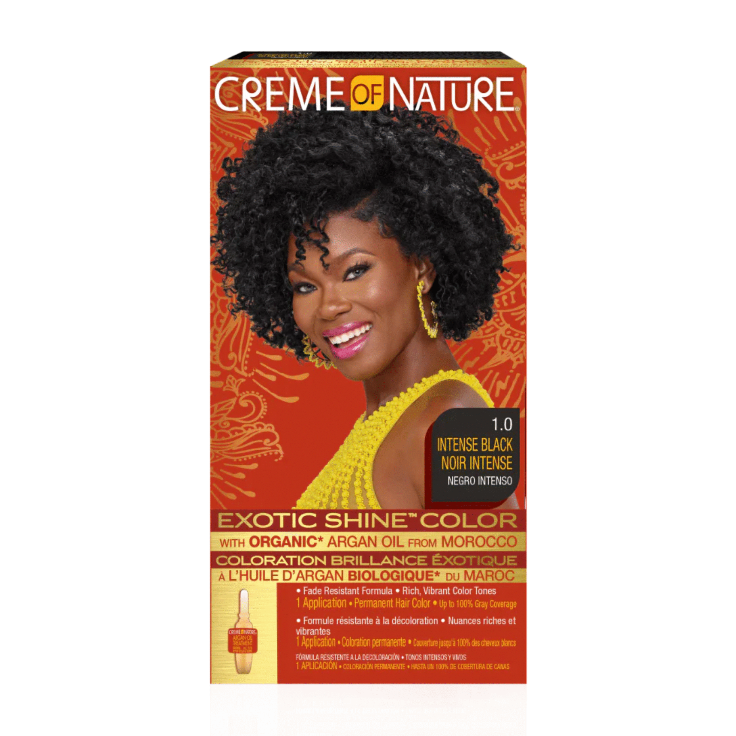 Creme of Nature® Exotic Shine™ Color with Argan Oil 1.0 Intense Black