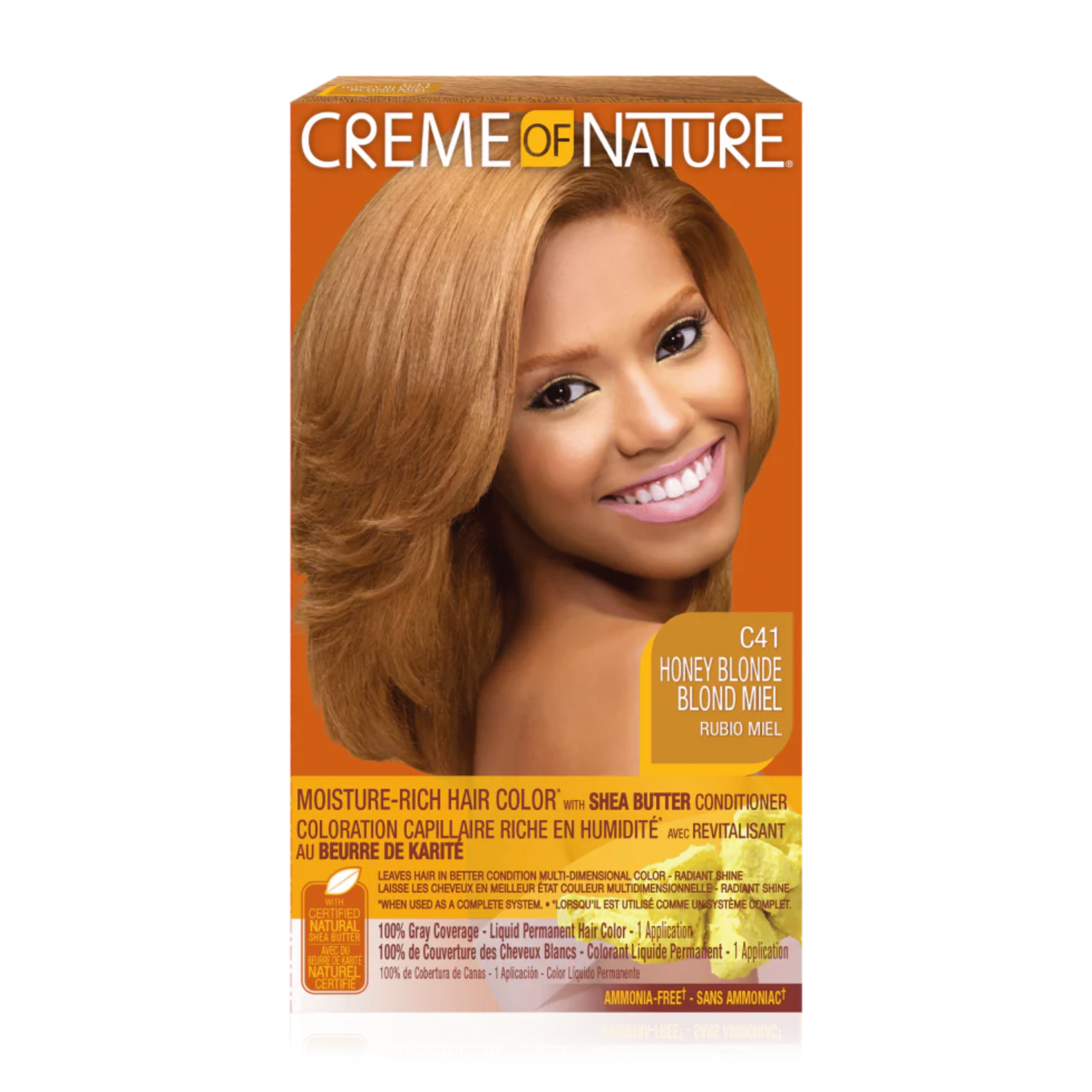 Creme of Nature® Moisture-Rich Hair Color with Shea Butter Conditioner C41 Honey Blonde