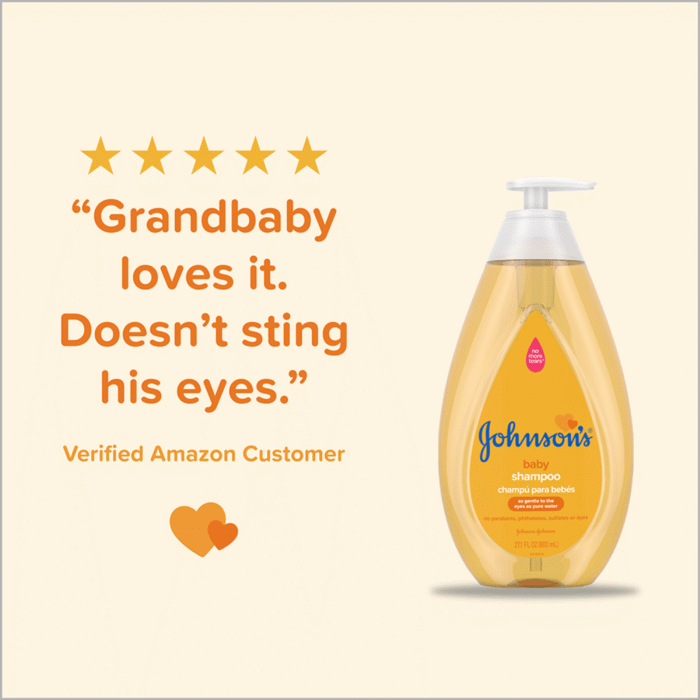 JOHNSON'S® Baby Shampoo | 300 ml | Gentle Hair & Scalp Care - Image 7