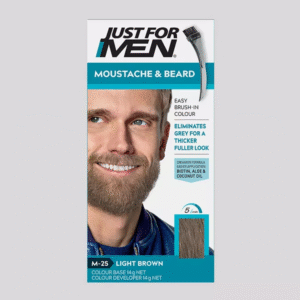Just For Men Moustache & Beard Dye | Instant Grey Coverage for a Fuller, Natural-Looking Beard