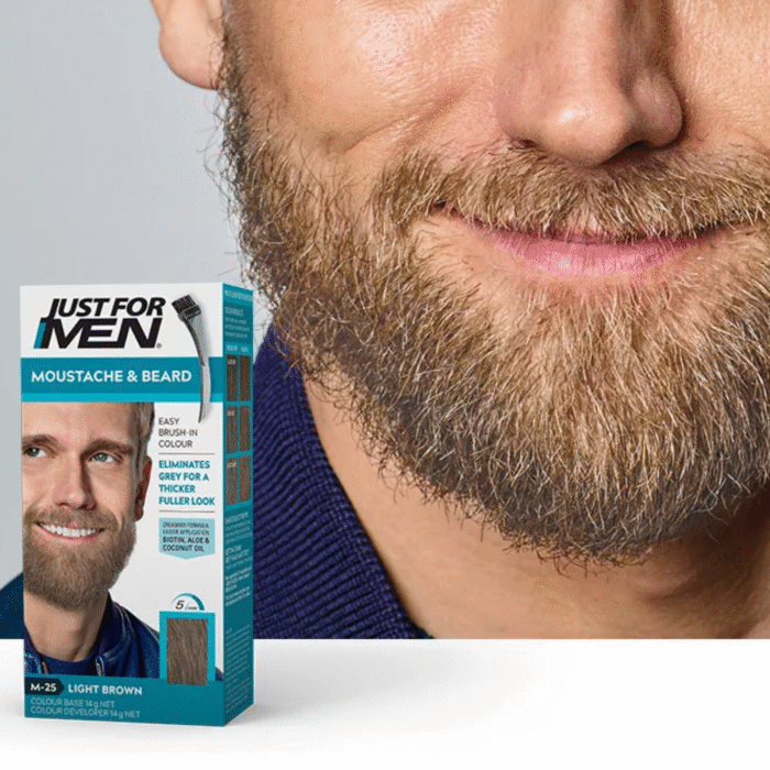 Just For Men Moustache & Beard Dye | Instant Grey Coverage for a Fuller, Natural-Looking Beard - Image 10