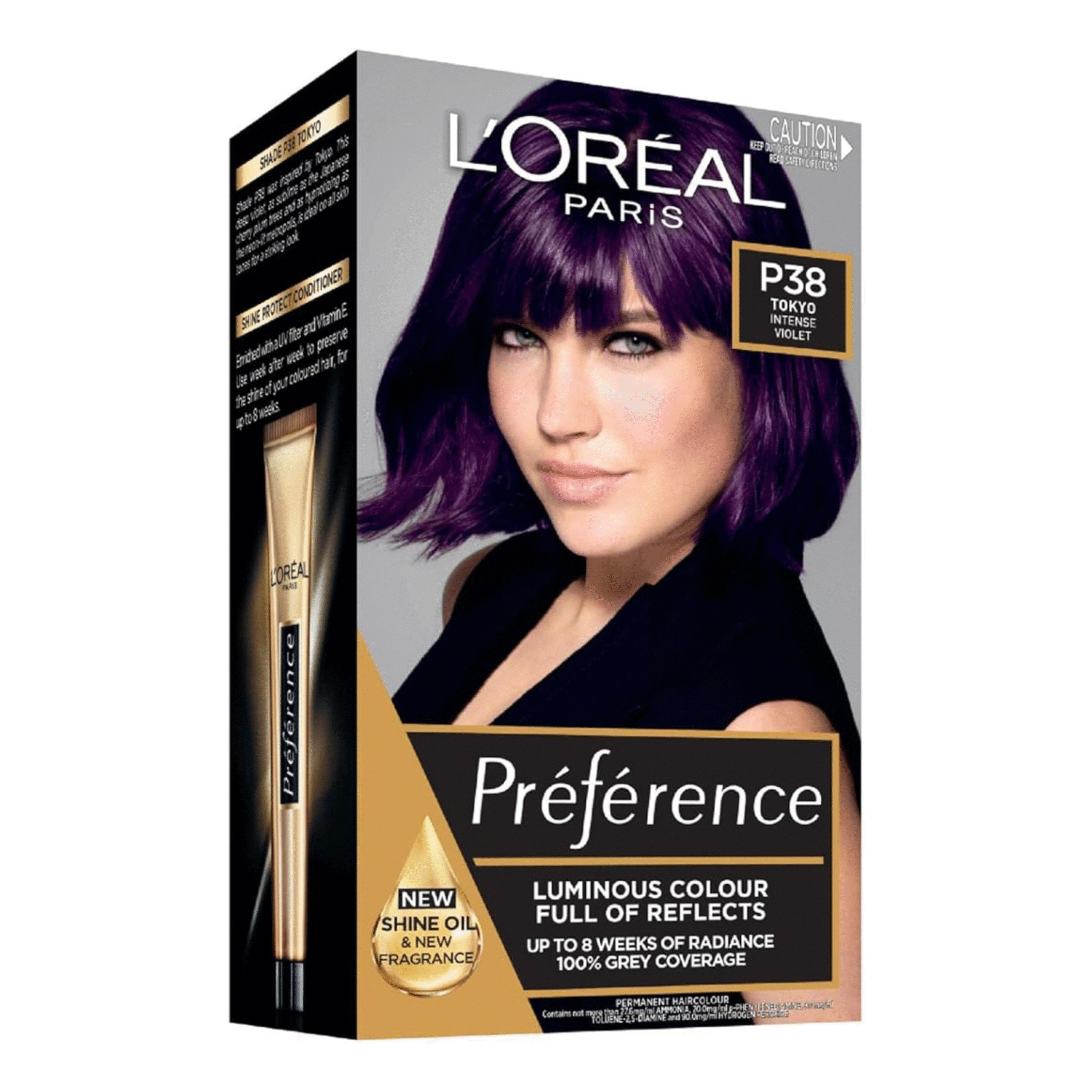 Loreal Paris Preference Hair Color P38 Deep Purple Pearl Hair Dye
