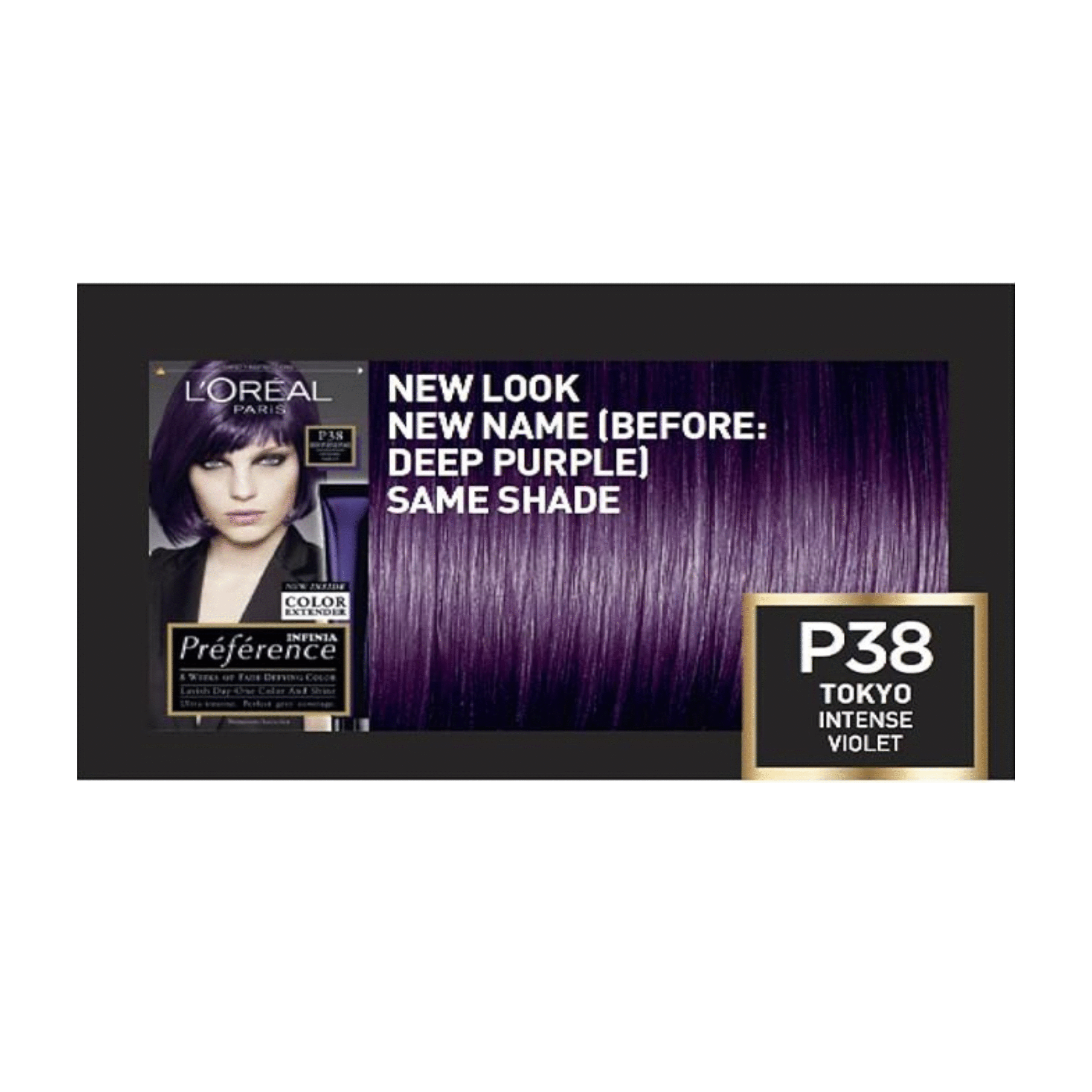 Loreal Paris Preference Hair Color P38 Deep Purple Pearl Hair Dye - Image 5