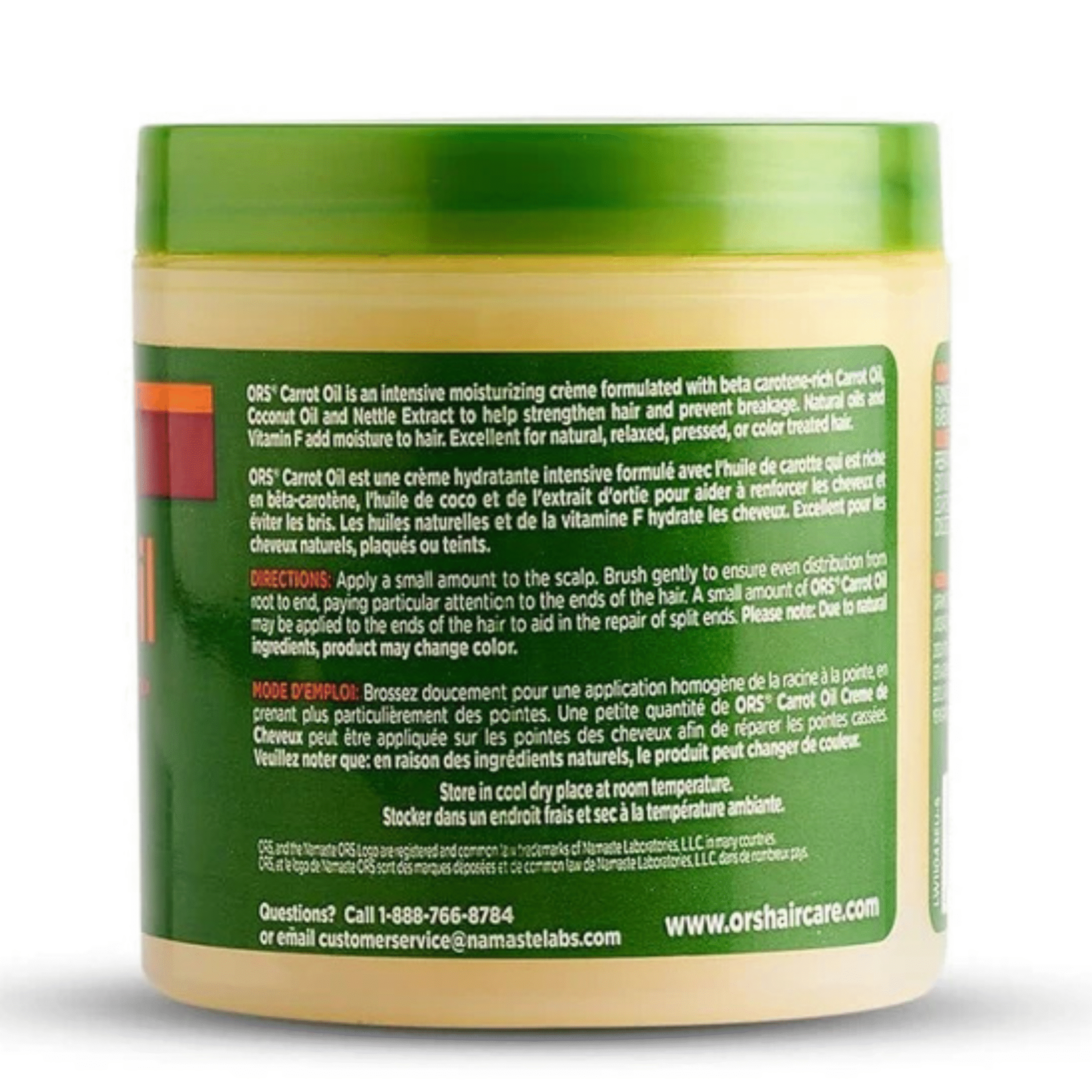 ORS Carrot Oil Hairdress Nourishing Hair & Scalp Cream with Beta-Carotene 6.0oz - Image 2