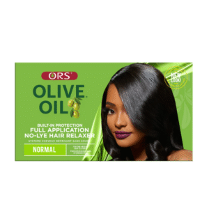 ORS Olive Oil Built-In Protection No-Lye Hair Relaxer – Full Application Kit for Silky, Smooth & Manageable Hair – Normal Strength