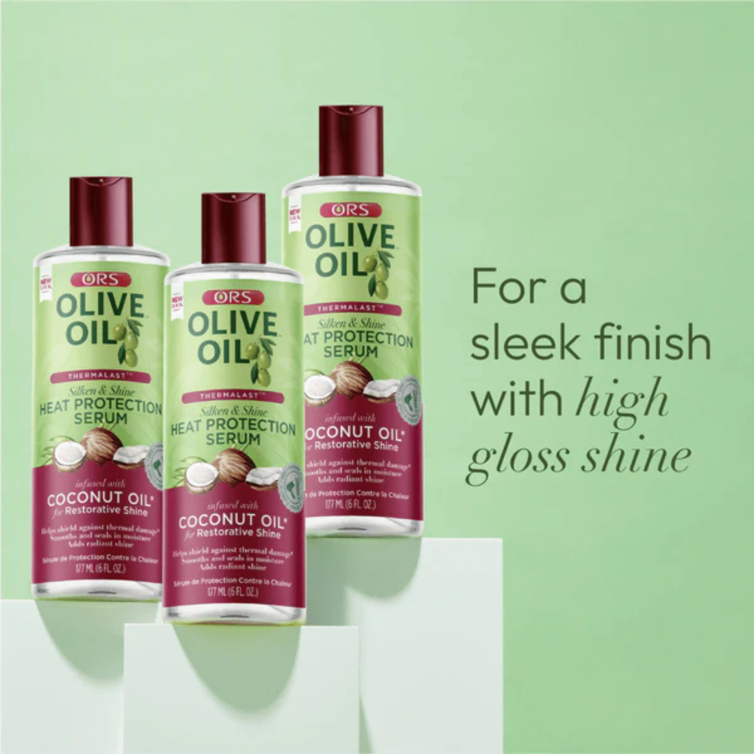 ORS Olive Oil Heat Protection Hair Serum 5.0oz - Image 5