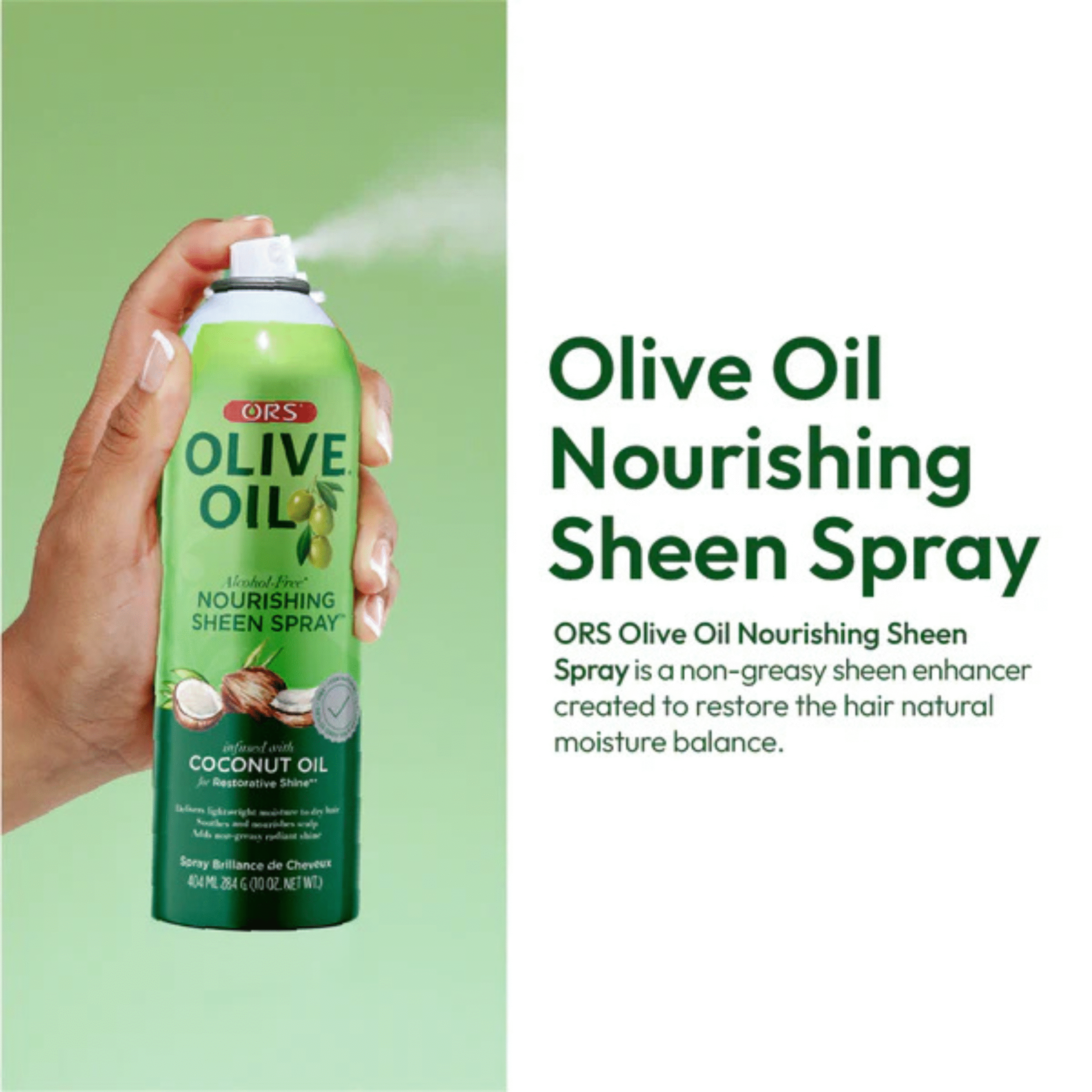 ORS Olive Oil Nourishing Sheen Spray 10oz - Image 3