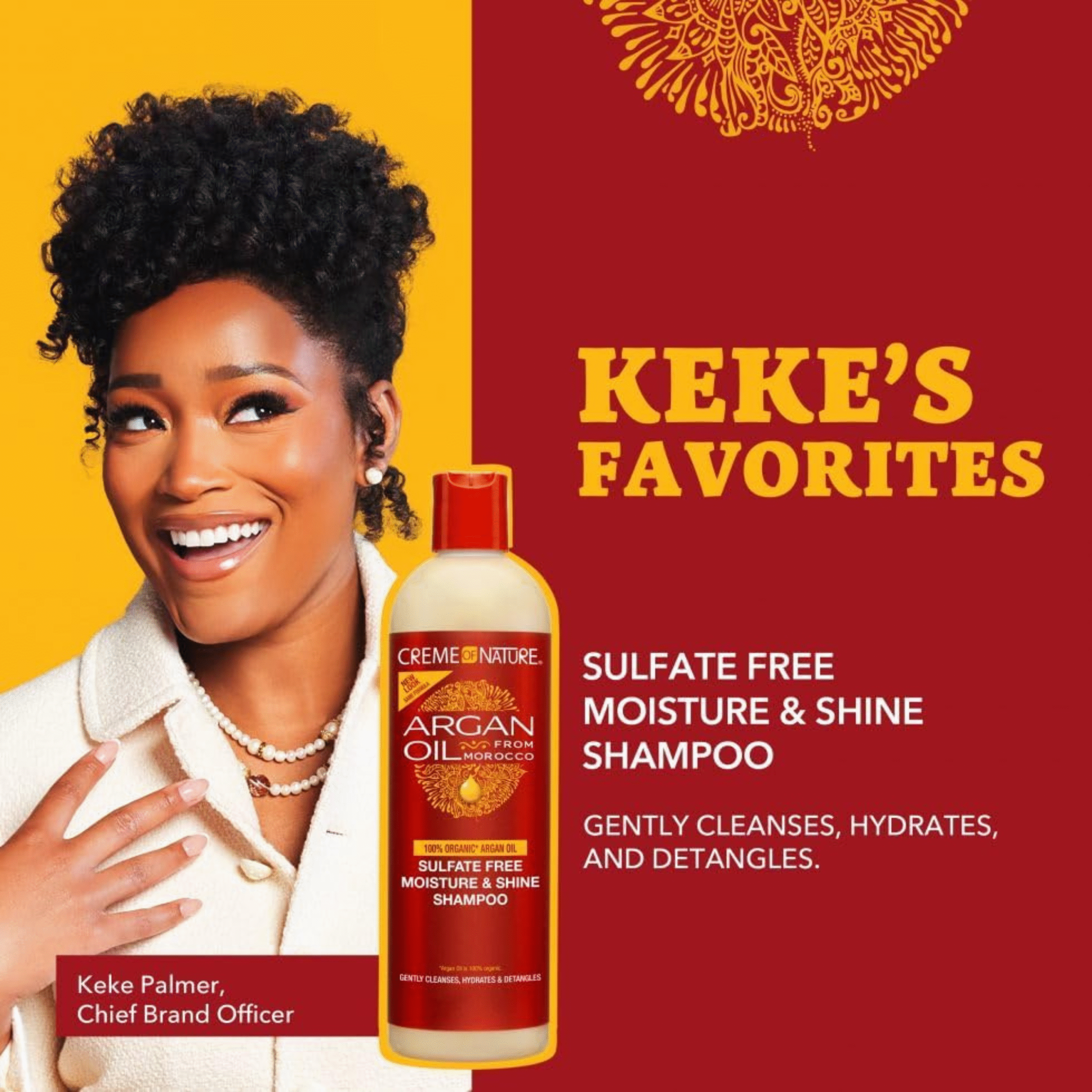 Creme Of Nature Sulfate-Free Moisture & Shine Shampoo - Image 2