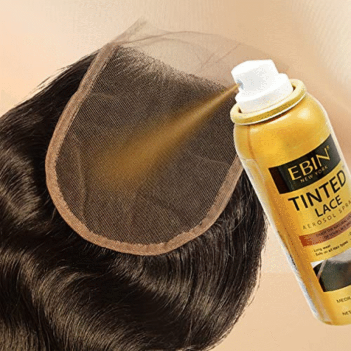 Tinted Lace Aerosol Spray – Medium Brown | 2.7oz / 80ml | Flawless Lace Blending & Natural Scalp Tint - Image 3