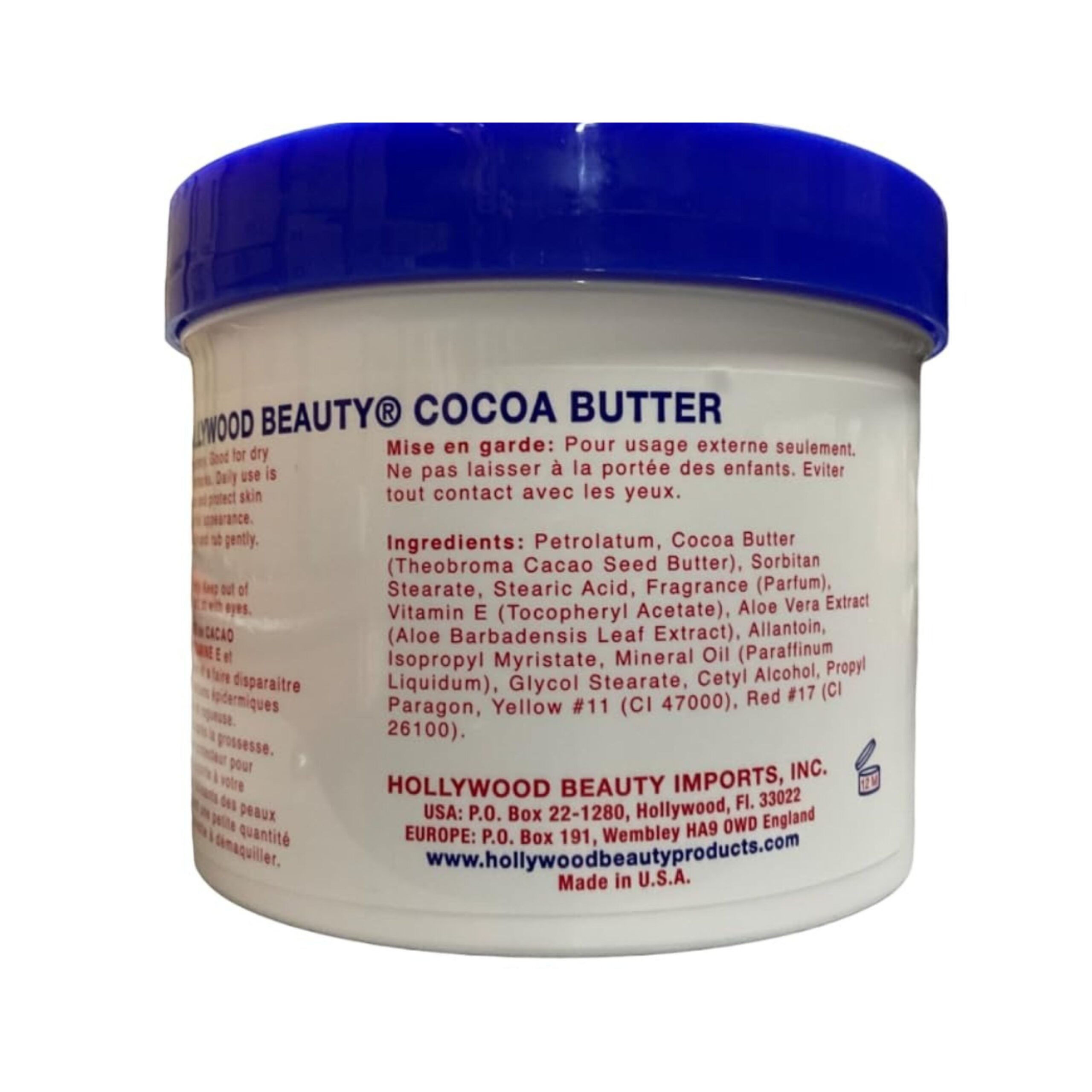 Hollywood Beauty Skin Creme Cocoa Butter 25oz - Image 2