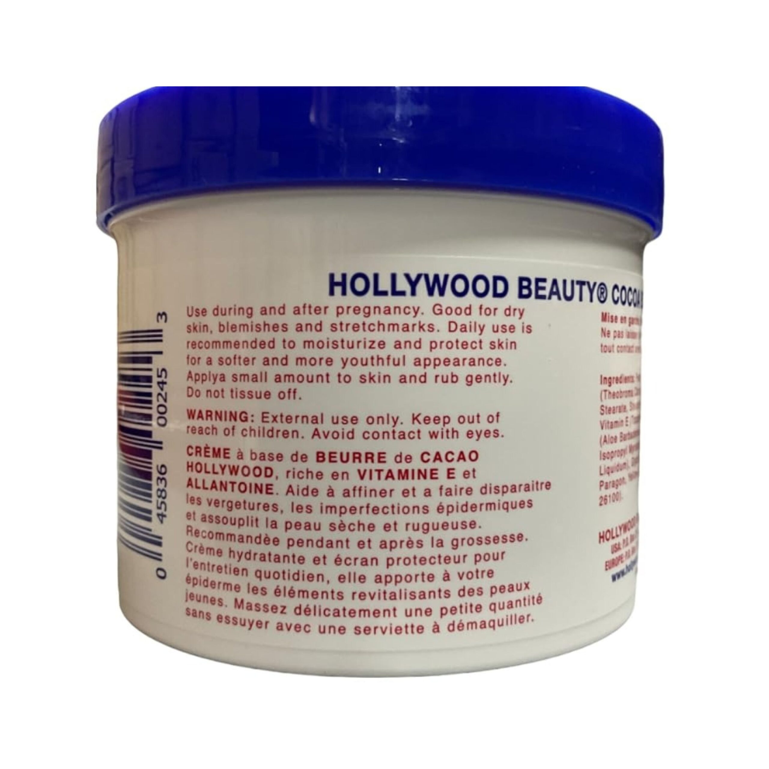 Hollywood Beauty Skin Creme Cocoa Butter 25oz - Image 3