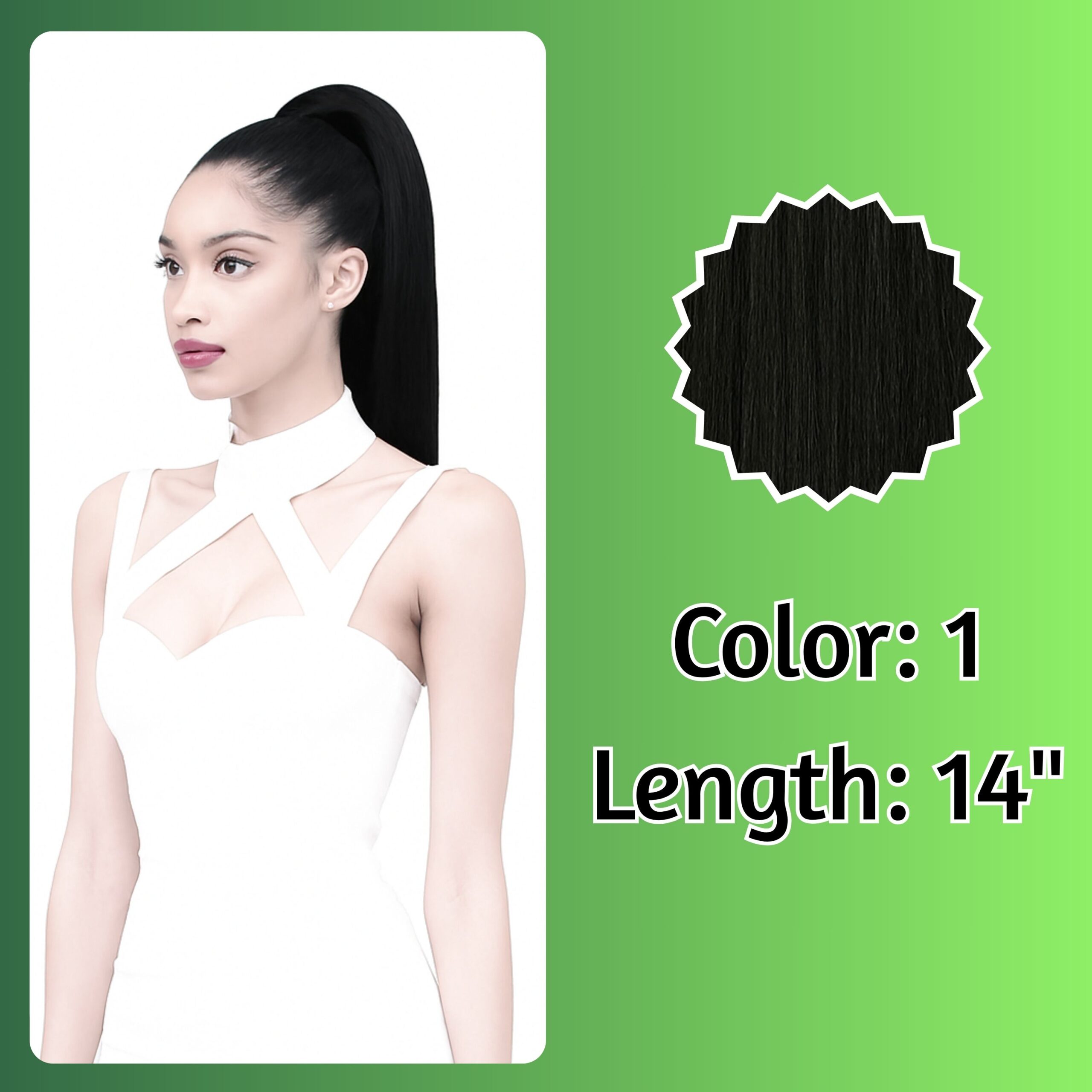 Ponytails Kuknus Collection London Girl 14" Ponytail Hair Extension