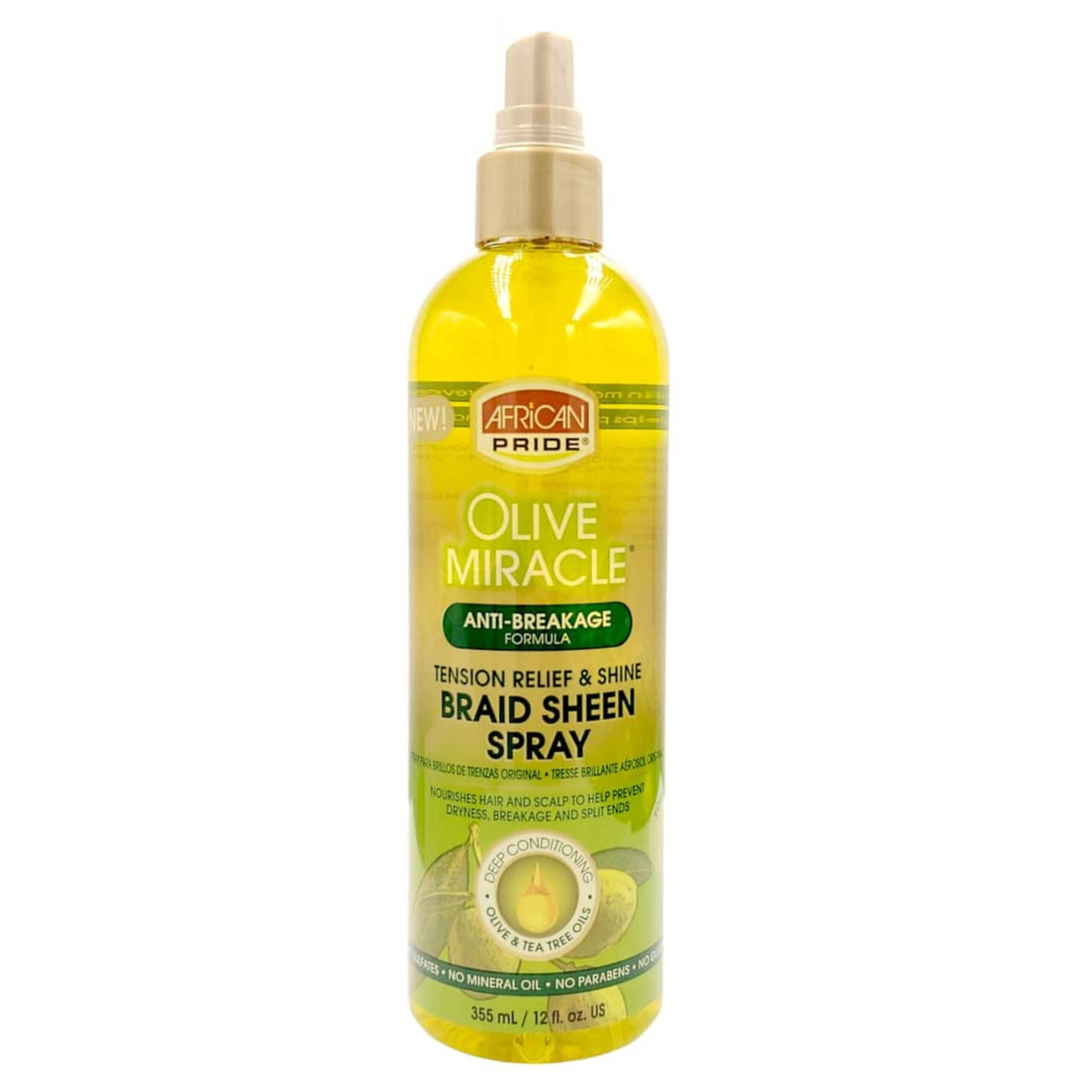 Olive Miracle Anti-Breakage Braid Sheen Spray 12oz