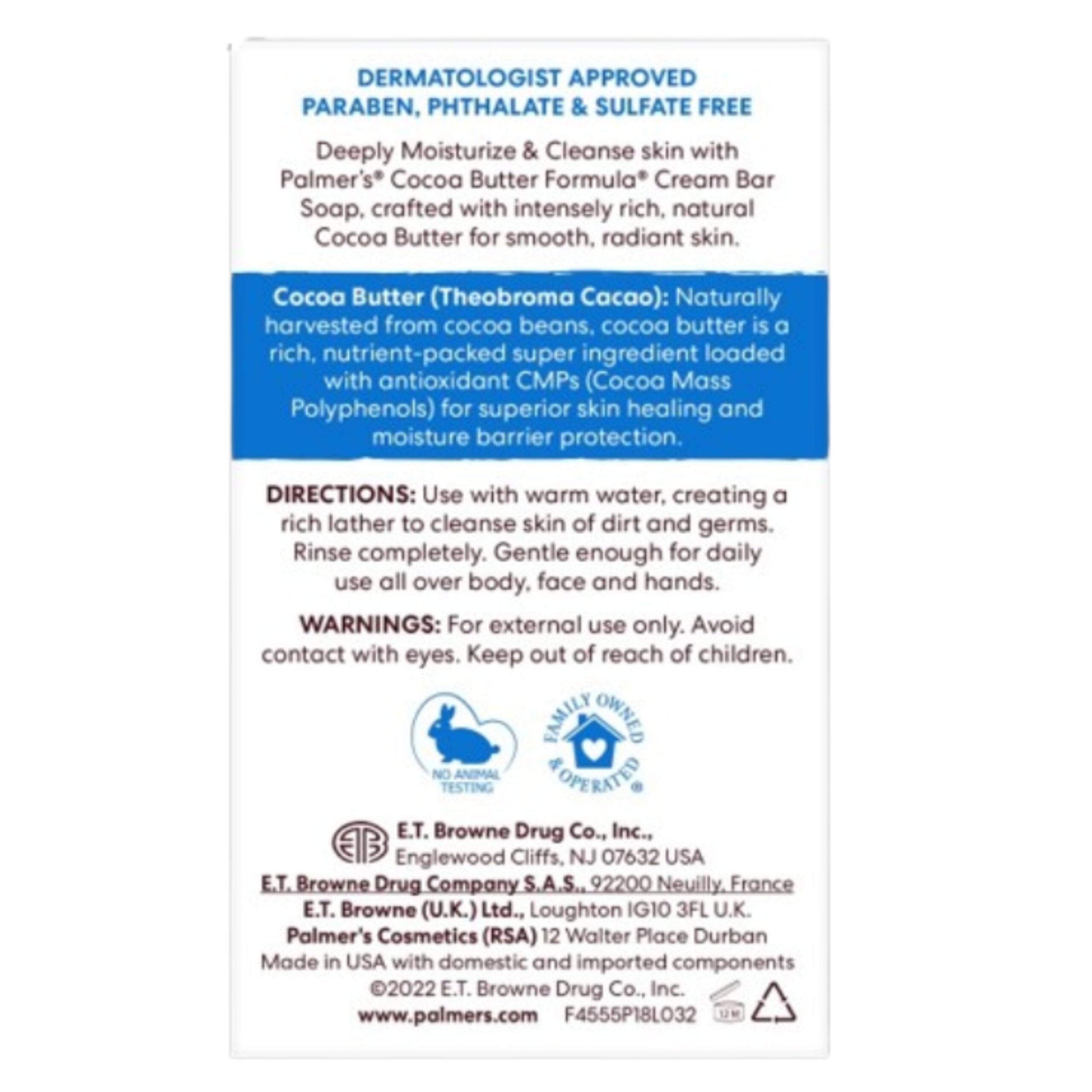 Palmerβs Cocoa Butter Cream Bar Soap - Image 2