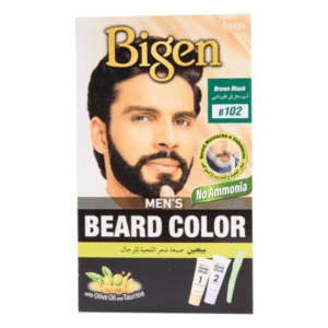 Bigen Men's Beard Colour – Brown Black