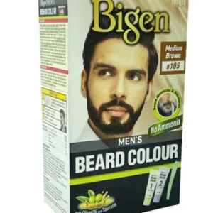 Bigen Mens Beard Colour Medium Brown B105 ammonia free beard dye SMACosmetics UK