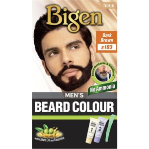 Bigen Mens Beard Colour Dark Brown B103 SMACosmetics UK