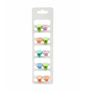 Mini Colorful Hair Claw Clips Set