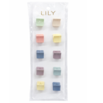 Lily Mini Square Hair Claw Clips 10 pices