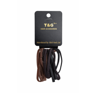 T&G Hair Accessories Elastic Hair Ties Black And Brown