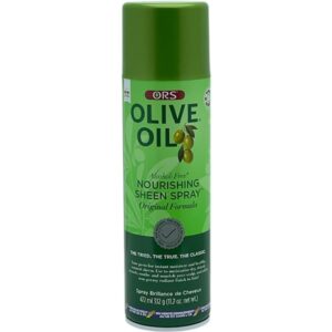 ORS Olive Oil Nourishing Sheen Spray Original Formula 11.7 oz for afro hair