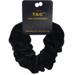T&G Hair Accessories Valvet Big Poni Black Velvet