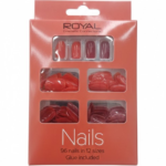 Royal Cosmetic Red & Coral Press-On Nails 96pcs