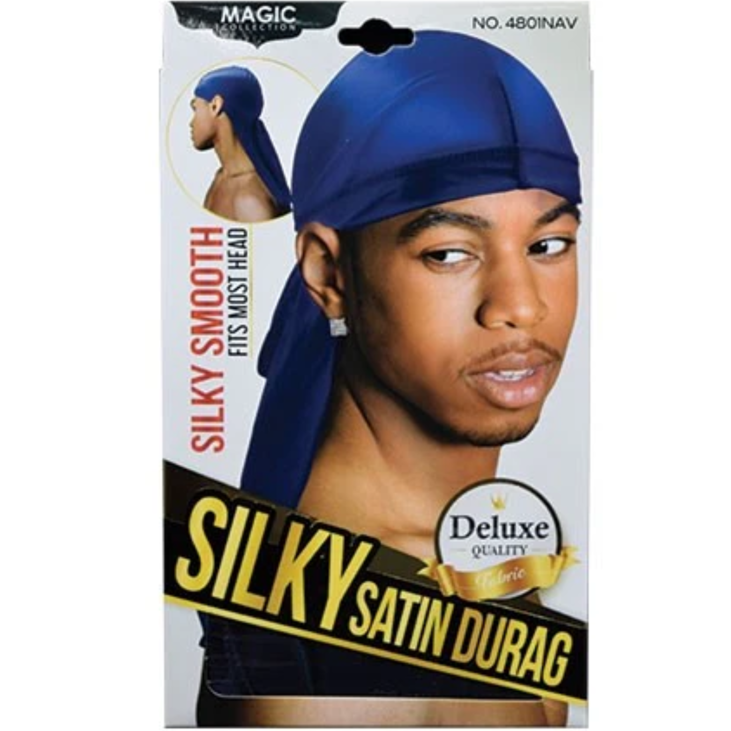 Magic Collection Silky Satin Durag for Wave Training and Hair Protection