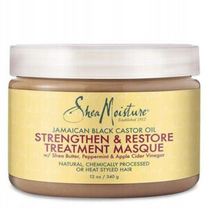 Shea Moisture Jamaican Black Castor Oil and Flaxseed Strengthen and Restore Treatment Mask for afro hair